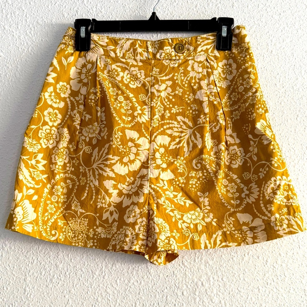 Maeve Anthropologie Pleated Poplin‎ Shorts Size 0 - Picture 5 of 13